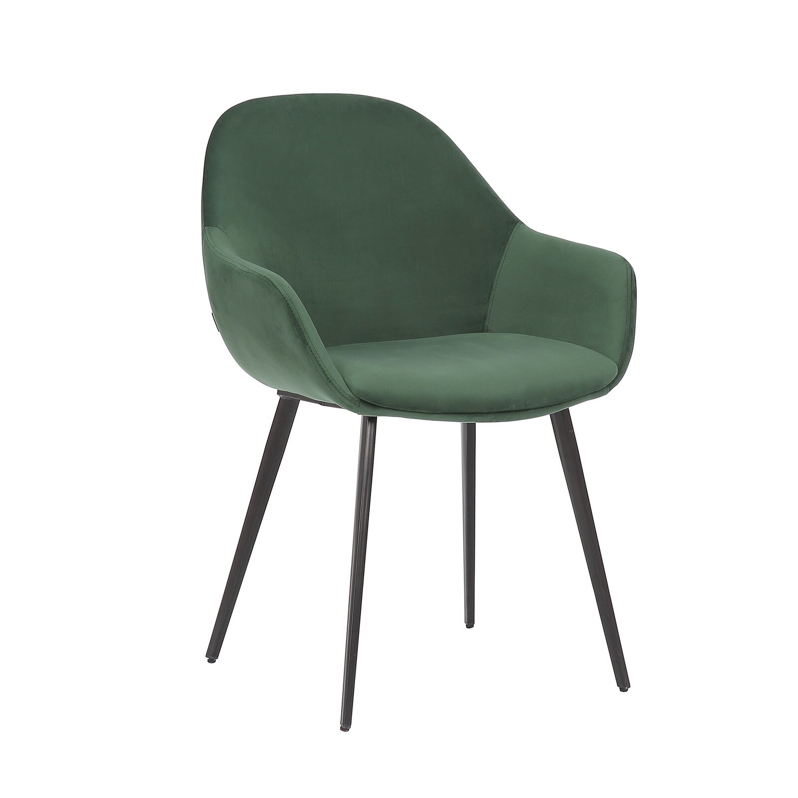 Simplife Set of 2 Fido Green Velvet Dining Chair - Bunnings Australia