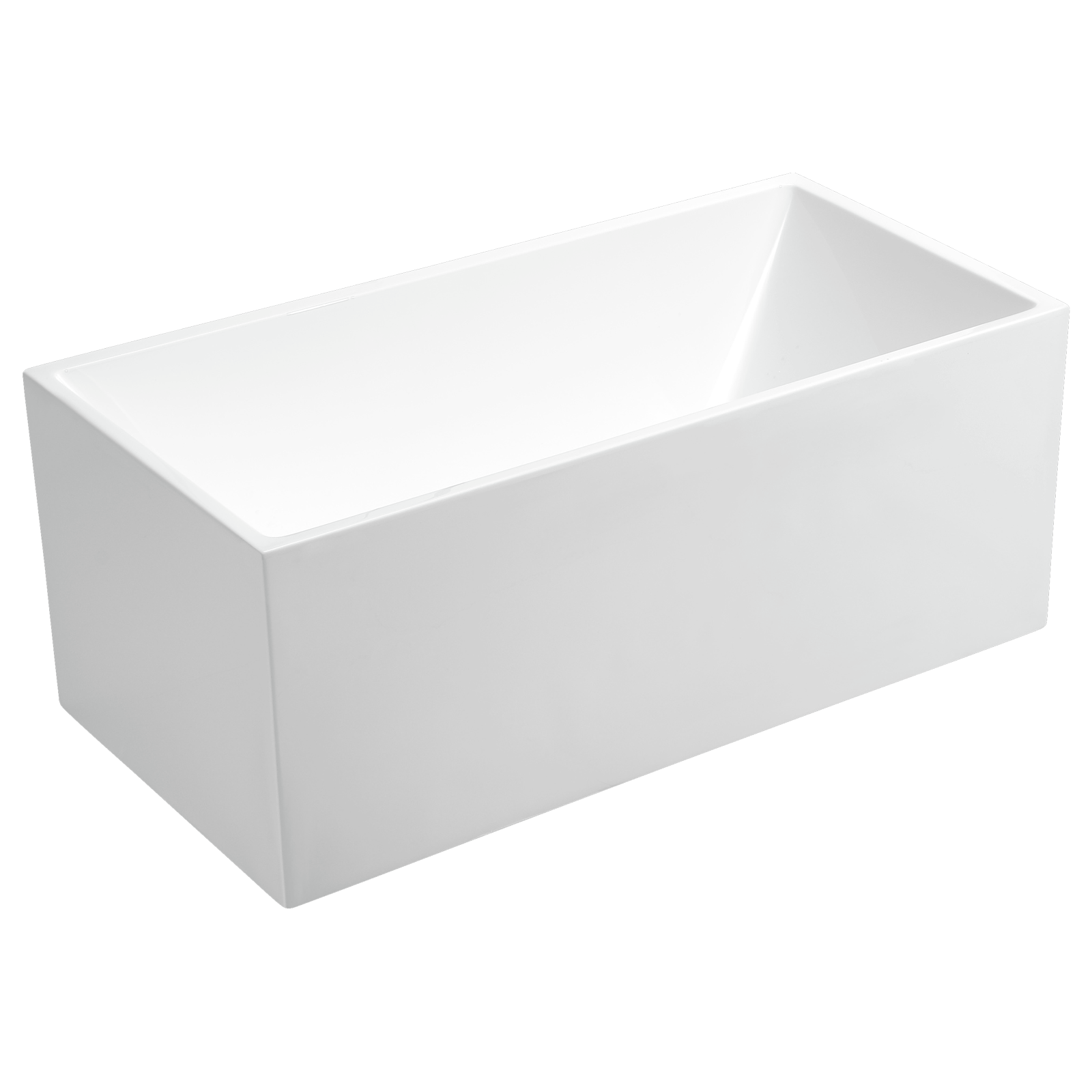 Mondella 1700 x 750 x 600mm Rococo Square Edge Freestanding Bath ...