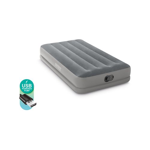 Intex Dura-Beam Prestige Inflatable Twin Airbed w/ Built-In USB Pump ...