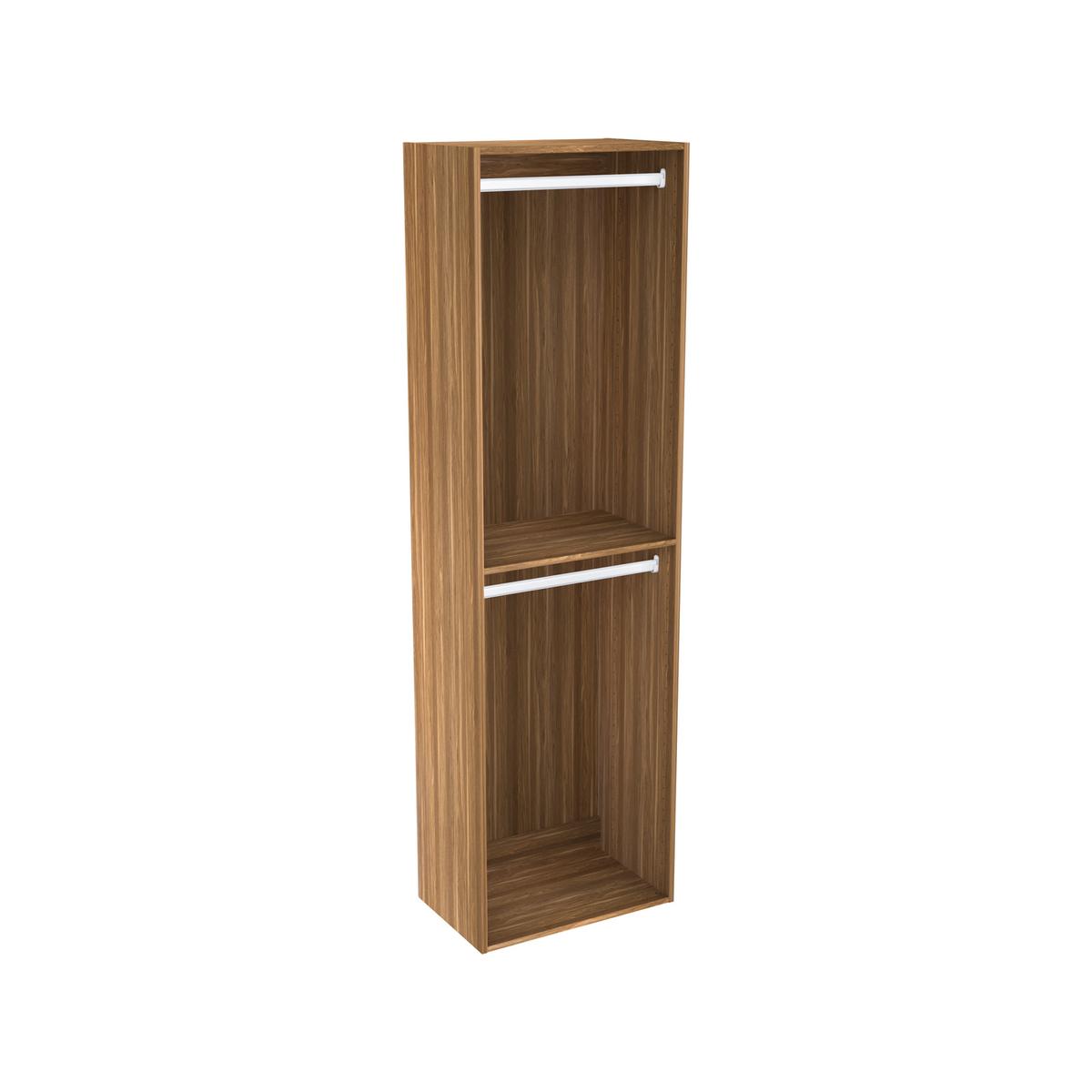 Lugna 2048 x 600 x 380mm Cove Double Hanging Robe Insert - Bunnings ...