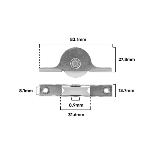 Rolltrak Steel Carriage And Acetal Roller - Bunnings New Zealand