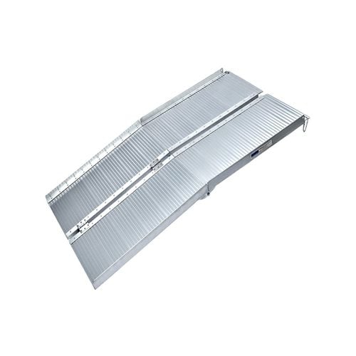 Kartrite 5ft Aluminium Foldable Wheelchair Ramp Non-Slip R02 Silver