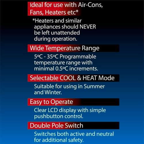 Arlec Temperature Controlled Programmable Timer - Bunnings Australia