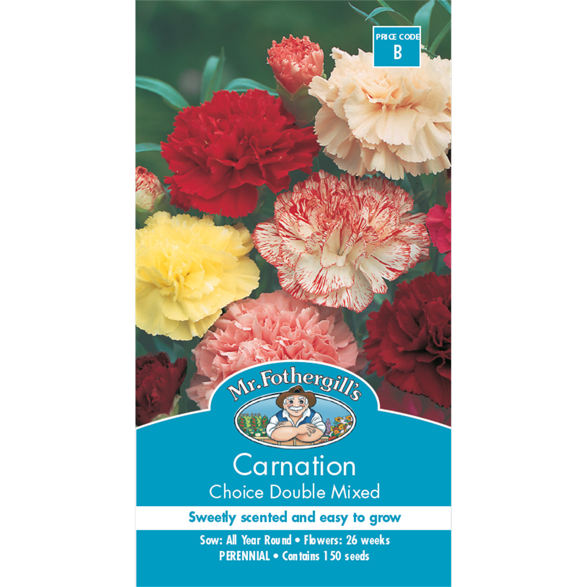Mr Fothergill's Carnation Choice Double Mixed Seeds - Bunnings New Zealand