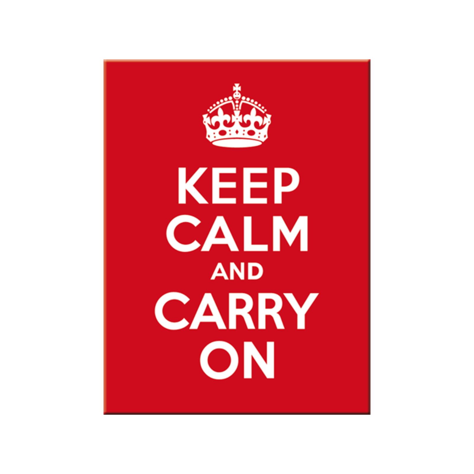Aimant Frigo "Keep Calm And Carry On" 8x6 Cm - Métal Rétro Par Nostalgic-Art (Allemagne)