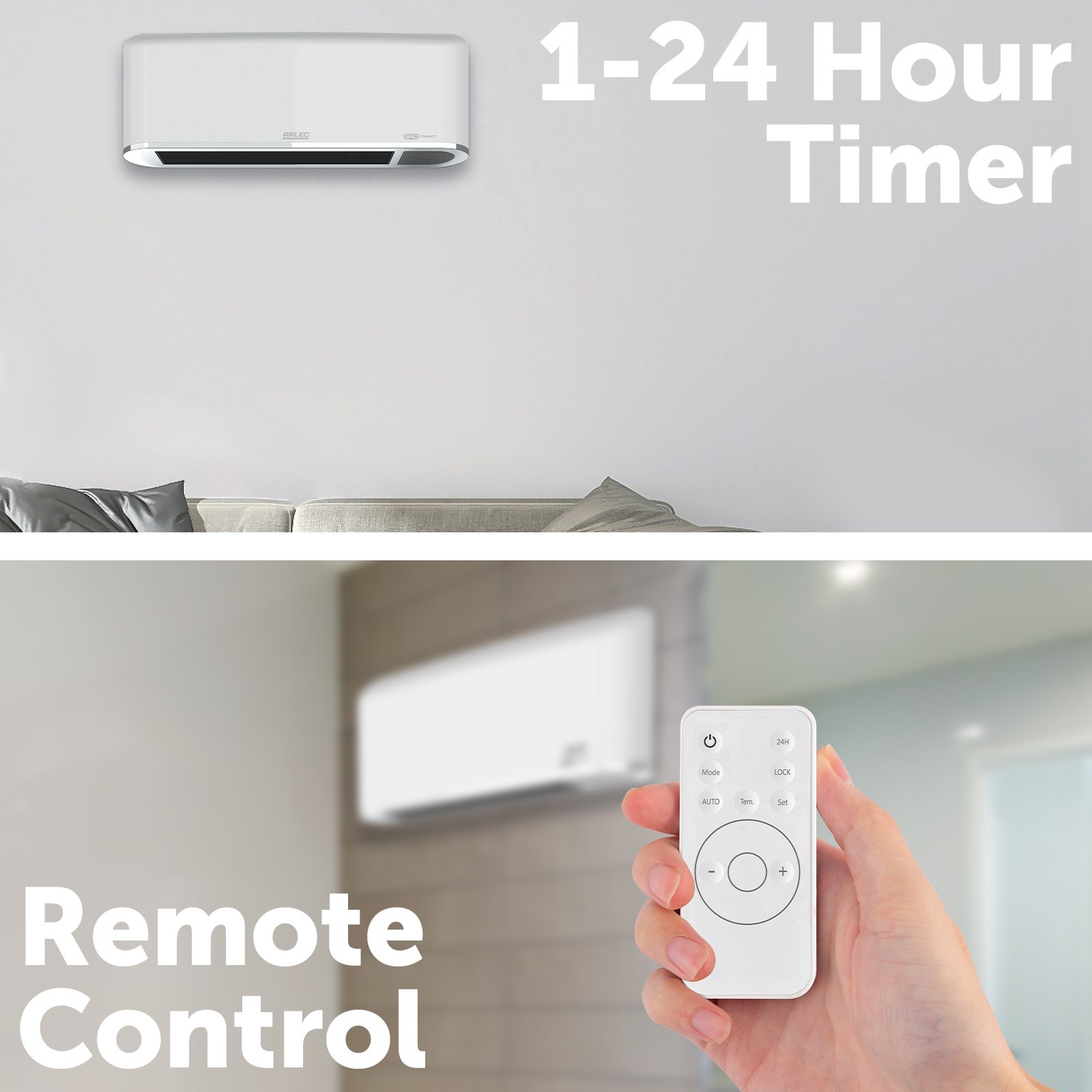 Arlec 2000W Grid Connect Ceramic Wall Heater - Bunnings Australia