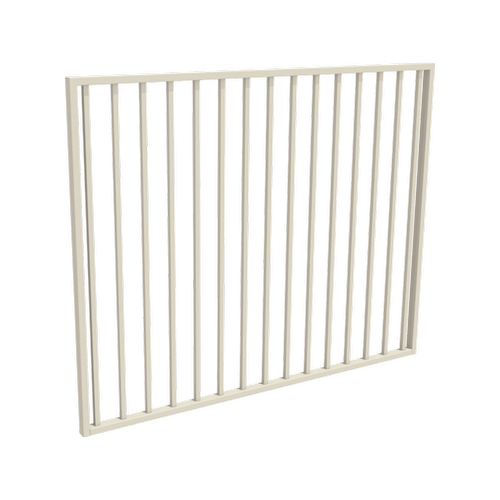 ProtectorAl 1201 - 1500 x 1200mm Surfmist Aluminium Garden Gate Flat ...