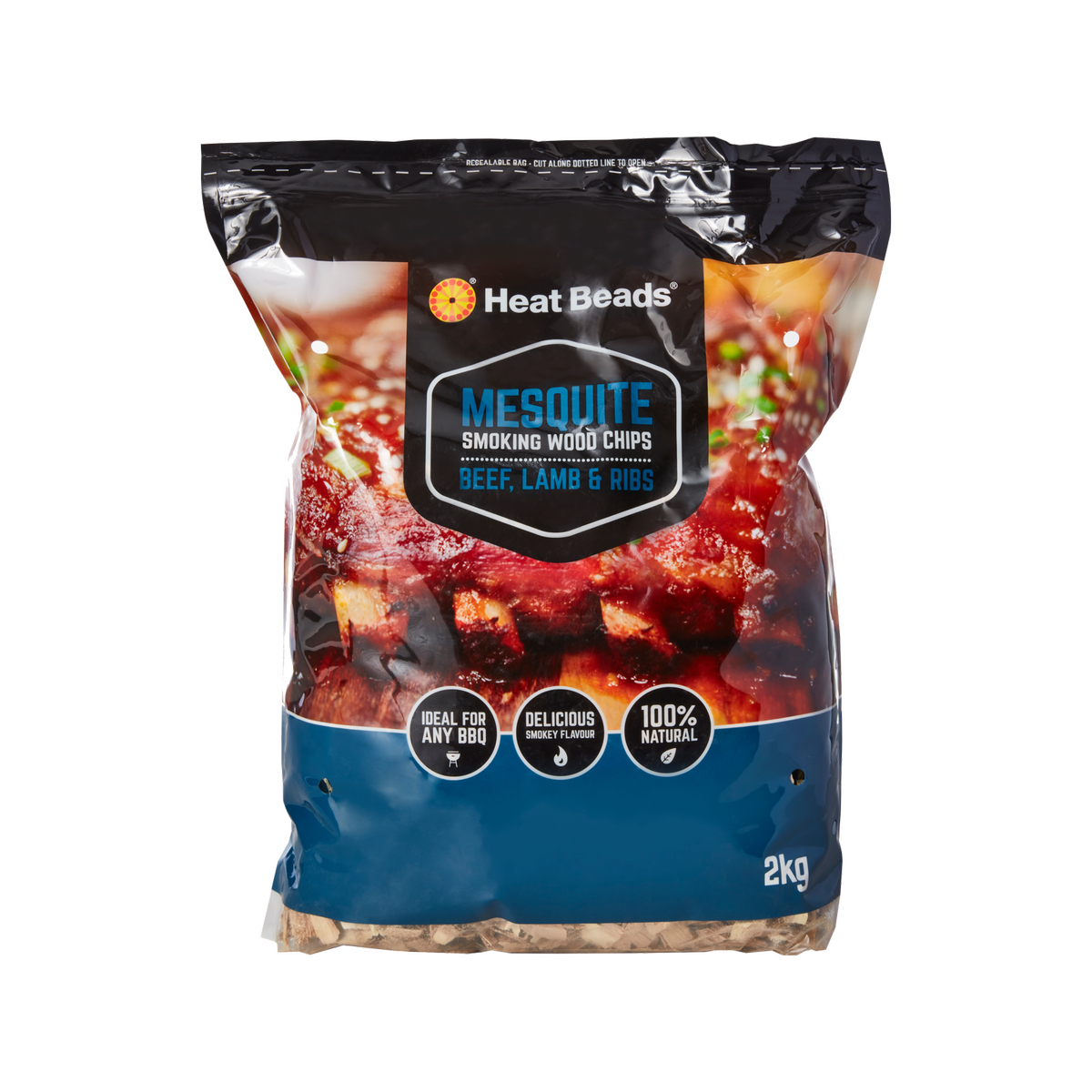 Heat Beads 2kg BBQ Smoking Wood Chips 2kg Mesquite Bunnings Australia