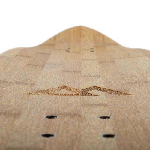 Longboard Cruiser Magneto 44 Pouces En Bambou Et Érable - Kicktail Pour Ados Et Adultes | Rouge
