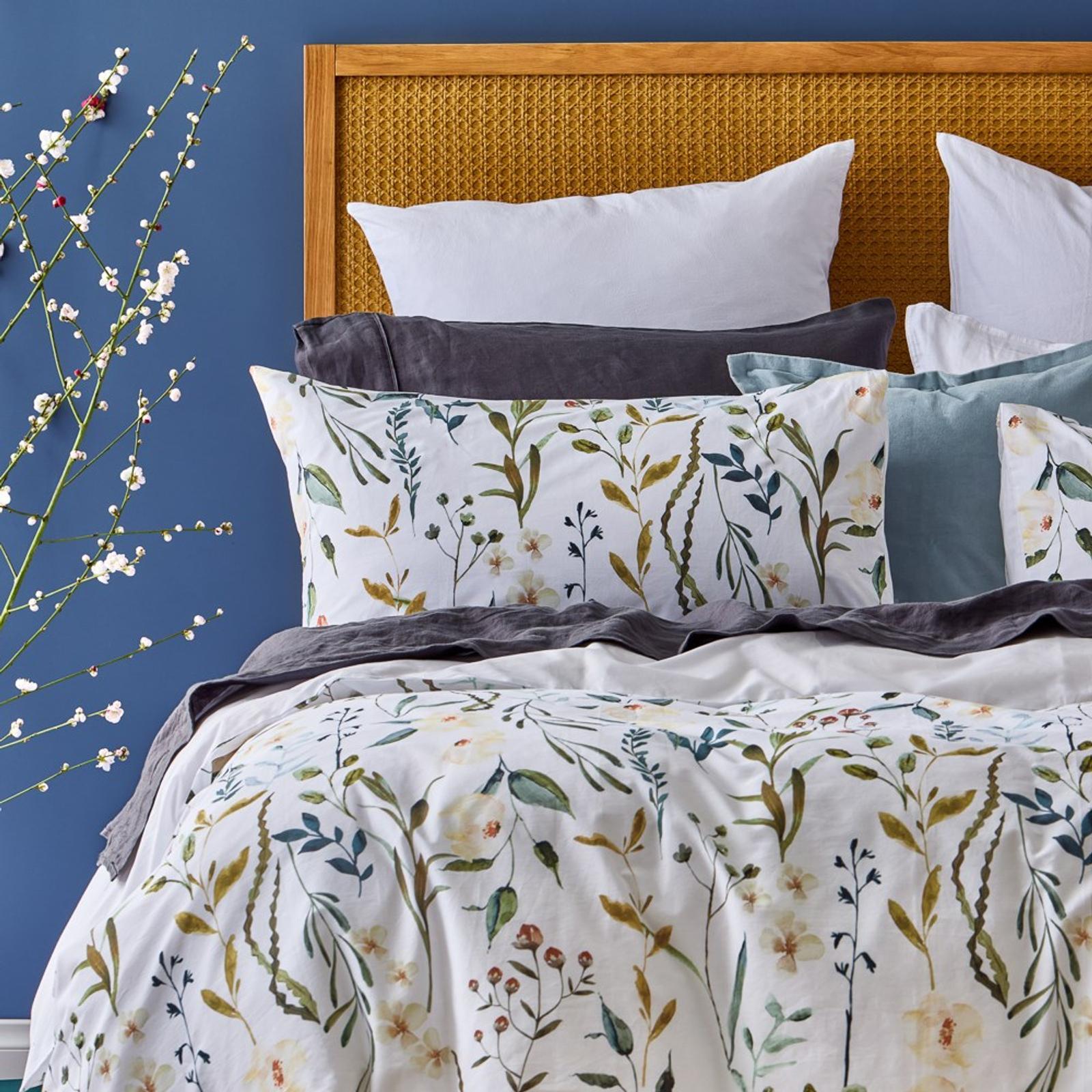 SUPER KING BED QUILT COVER SET WILD FLOWER