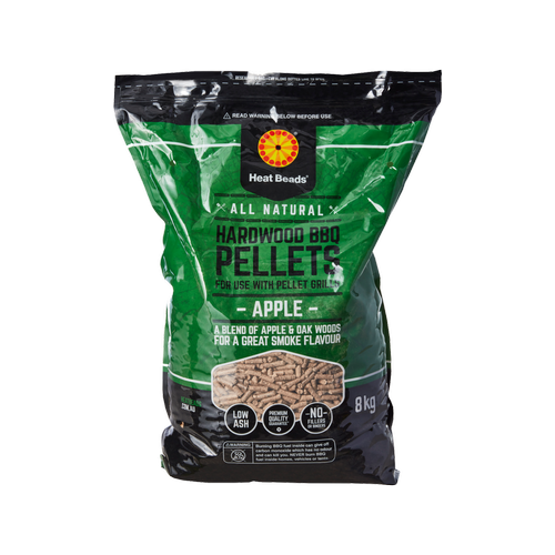 Heat Beads 8kg Apple BBQ Fuel Hardwood Pellets - Bunnings Australia