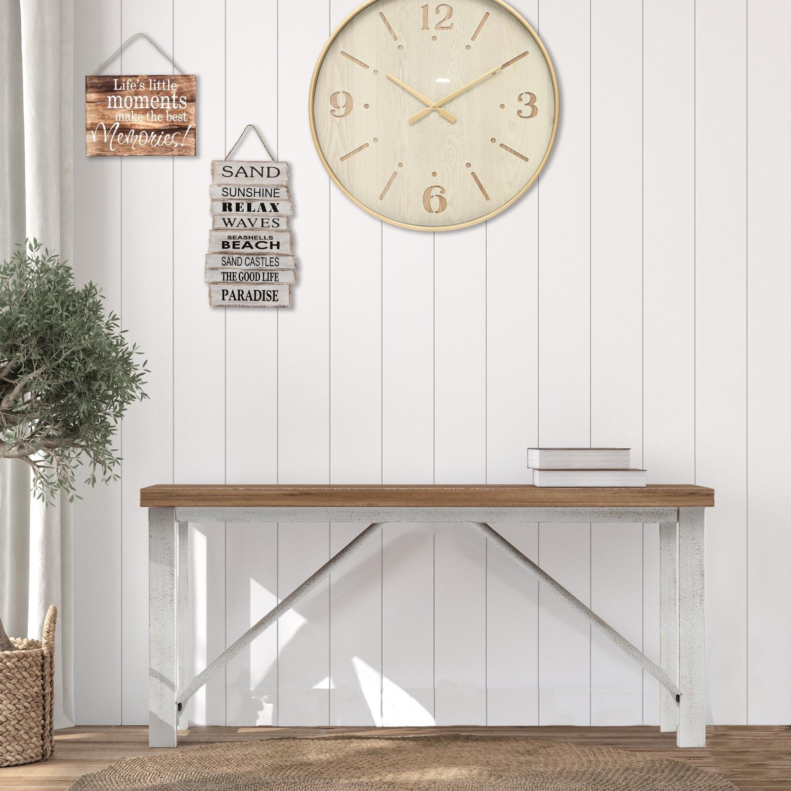 Willow & Silk Hamptons Wooden Bench Bunnings Australia