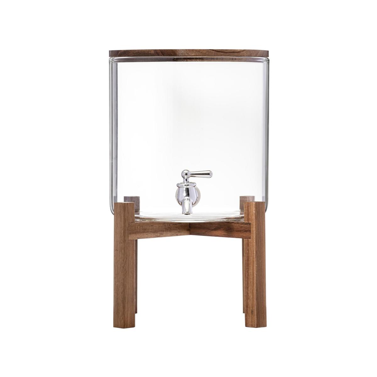 Ladelle Gather 8l Glass Drink Jug/dispenser W/timber Lid 43.5x24x24cm ...