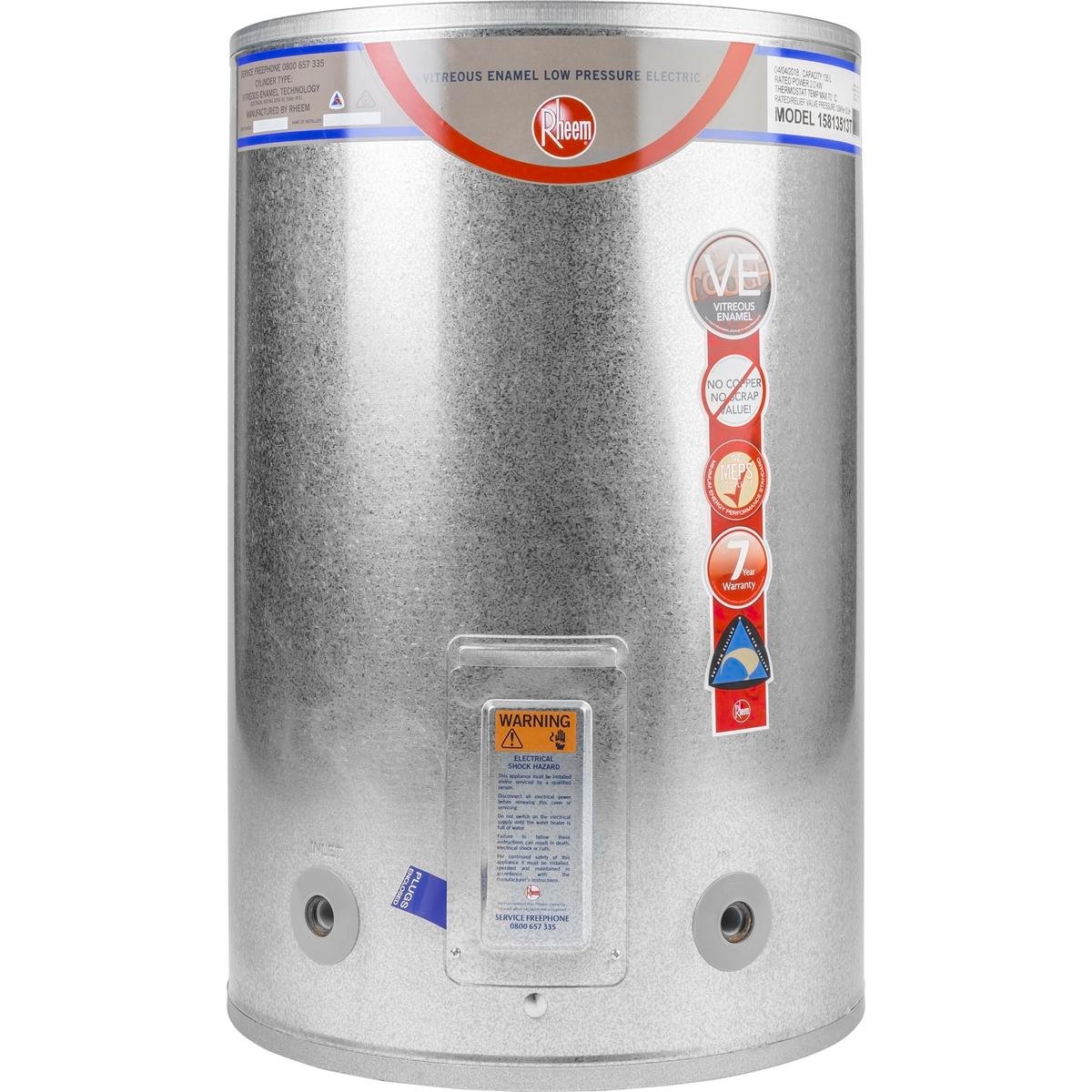 Rheem 135L Vitreous Enamel Low Pressure Hot Water Cylinder - Bunnings New  Zealand