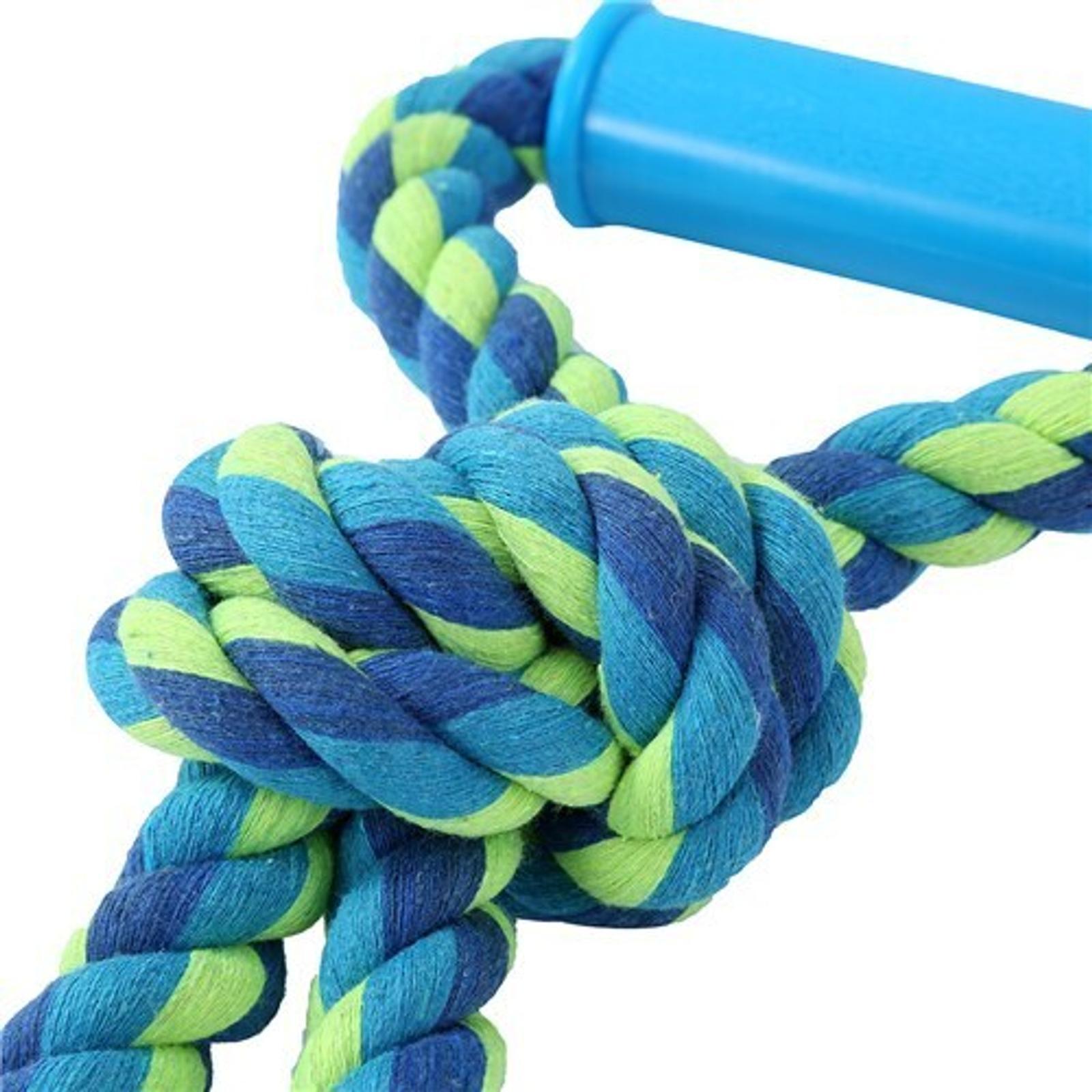 Paws & Claws Twin Knotted Rope Tugger Toy W/ Handle 50cm - Bunnings ...