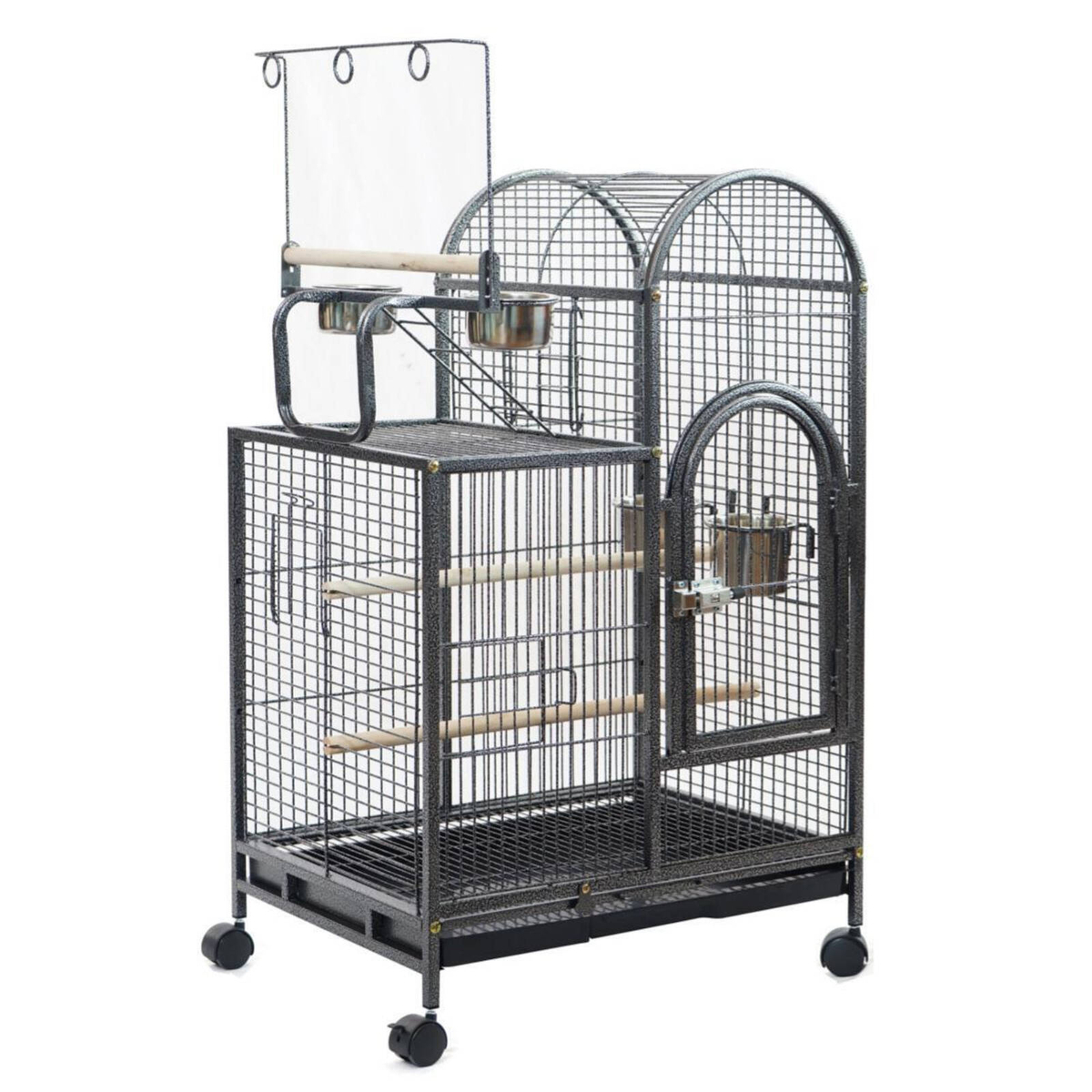 Picture of YES4PETS Large Bird Budgie Cage Parrot Aviary Carrier With Wheel ...