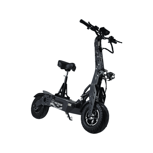 VOLTRIUM Pro Plus Adult Electric Scooter Black/Silver 45Ah Battery