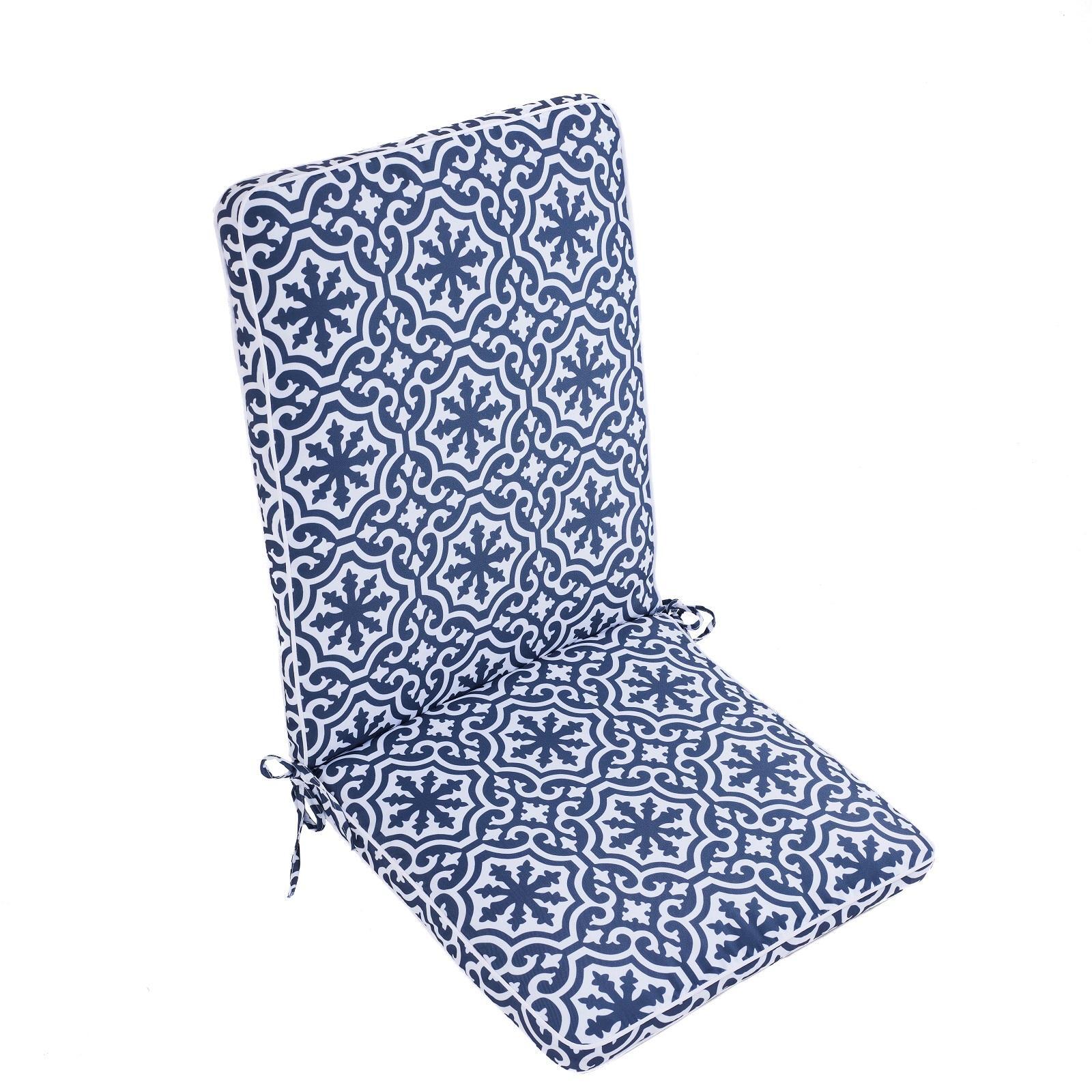 MOJO Blue And White Marrakesh Mid Back Cushion Bunnings Australia