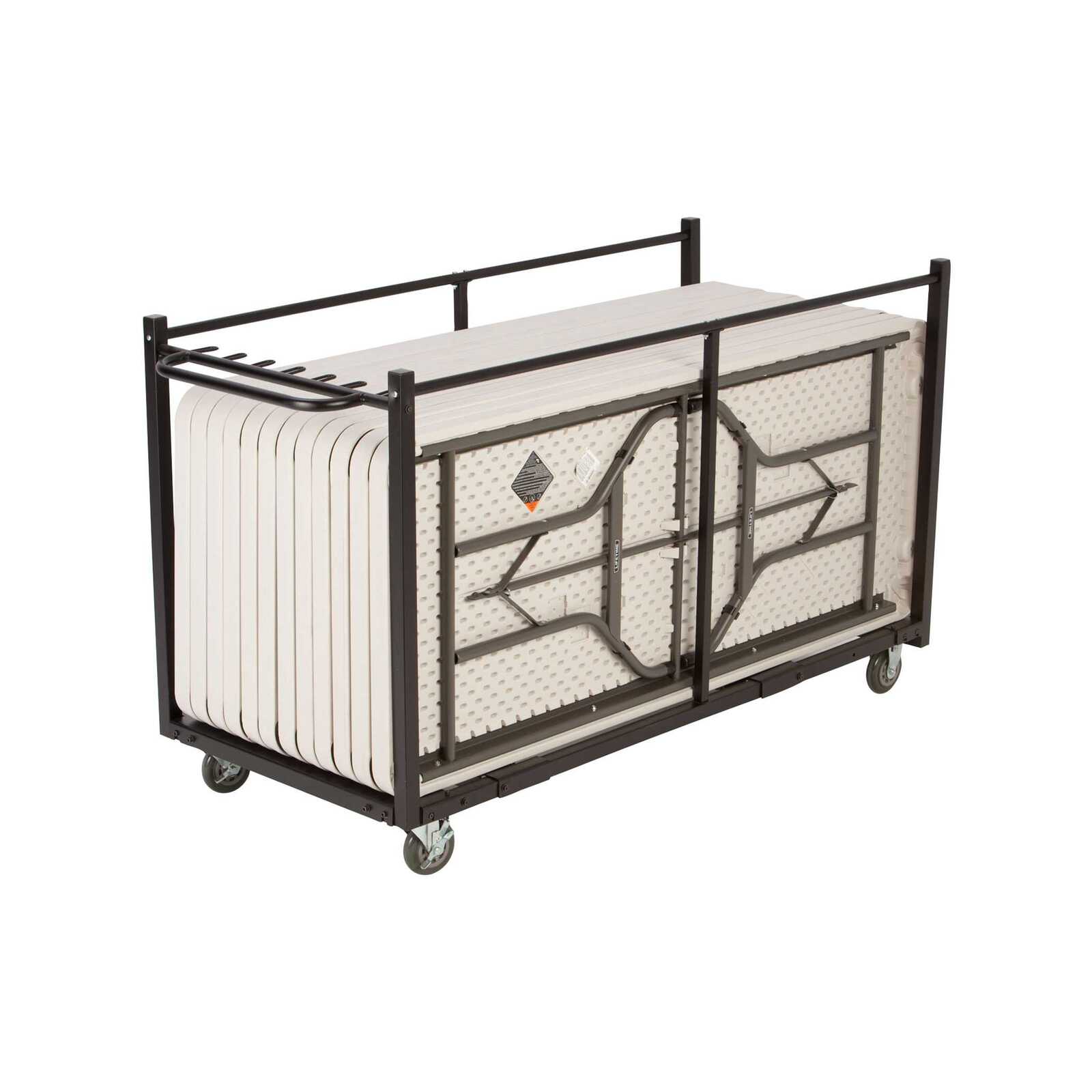 Lifetime Brand Table Moving Cart Lifetime Steel Table Cart - Heavy Duty ...