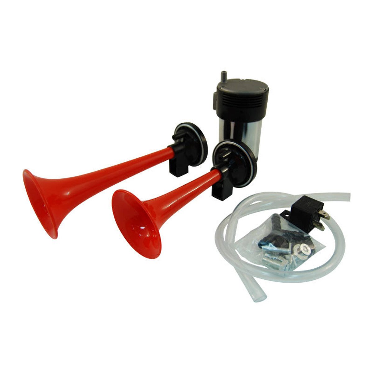 Clacson Ad Aria Compressa FARBIN 12V 118dB – Tromba Singola Con Compressore Per Auto, Camion E Moto