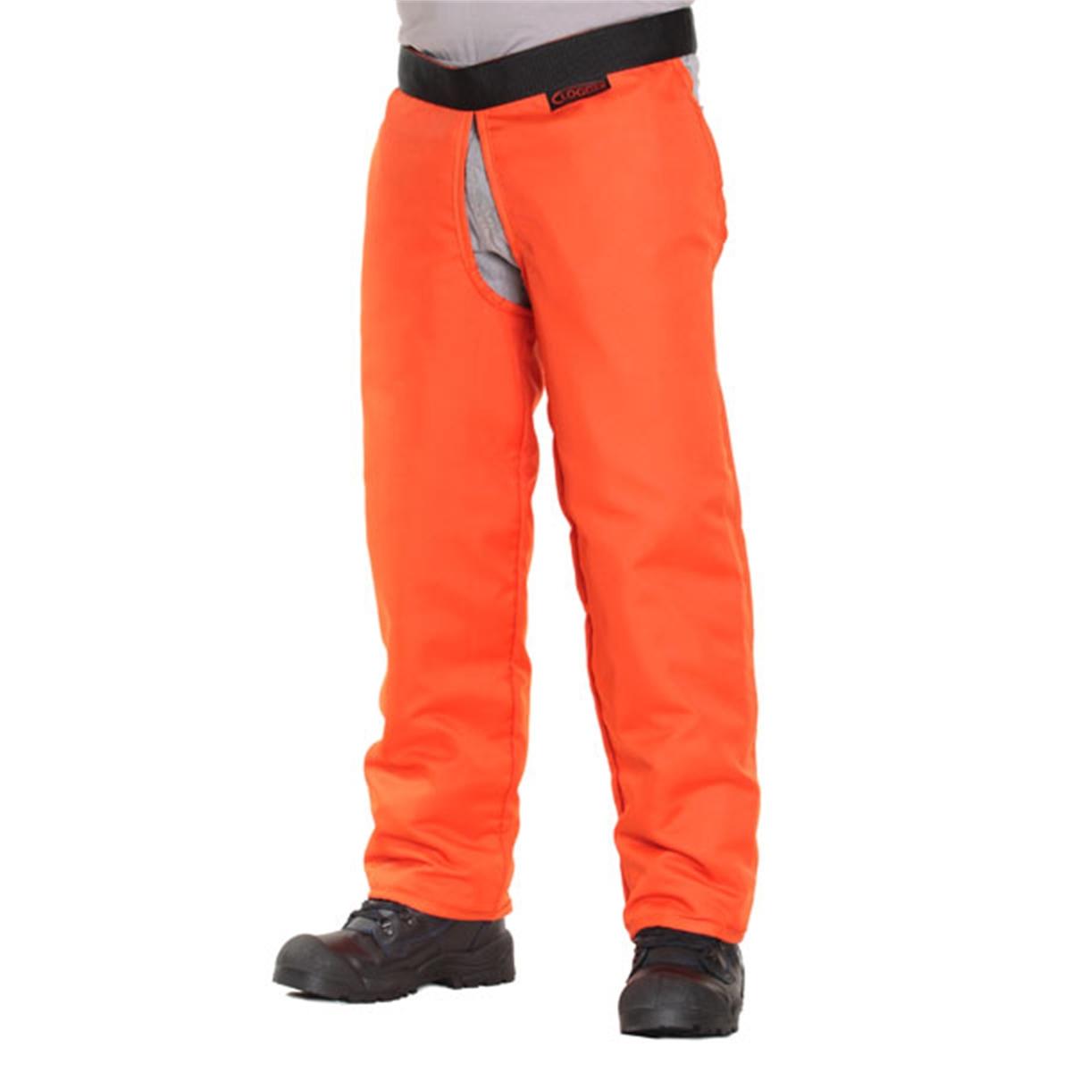 Clogger Large Orange Chainsaw Chaps - Bunnings New Zealand