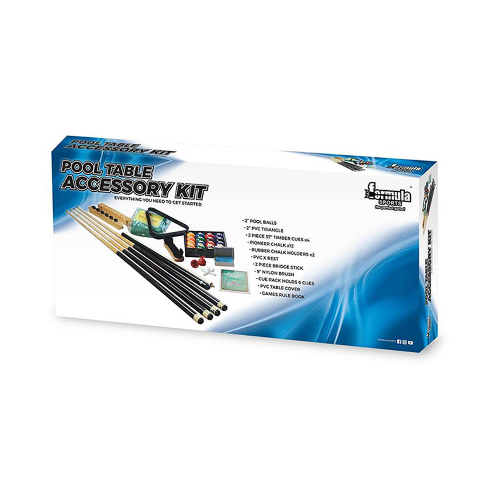 Pool Table Sticks Set Premium Pool Table Accessory Kit - Includes Pool ...