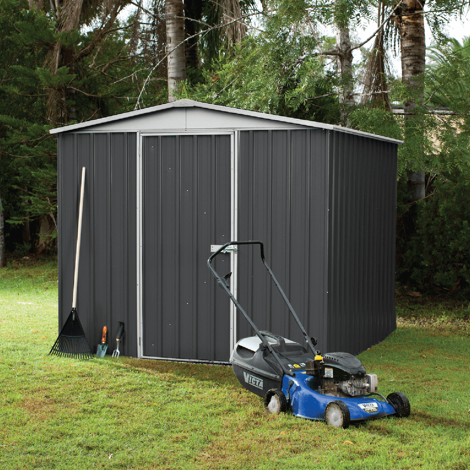 Absco Sheds 2.26 x 1.44 x 2.0m Monument Regent Single Door Garden Shed ...