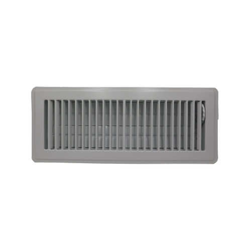Accord 10 x 30cm White Metal Louvered Floor Vent - Bunnings Australia