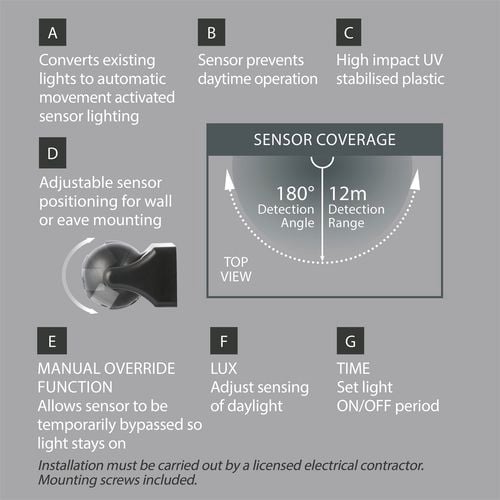 12v motion store sensor bunnings