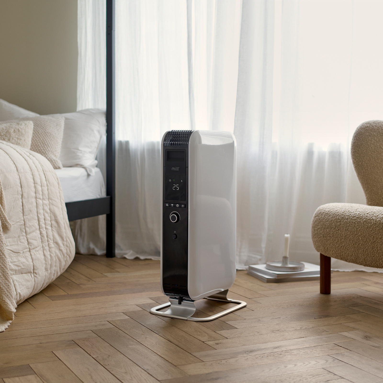 Mill 1500W Smart Wi-Fi Gentle Air Oil Heater - Bunnings Australia