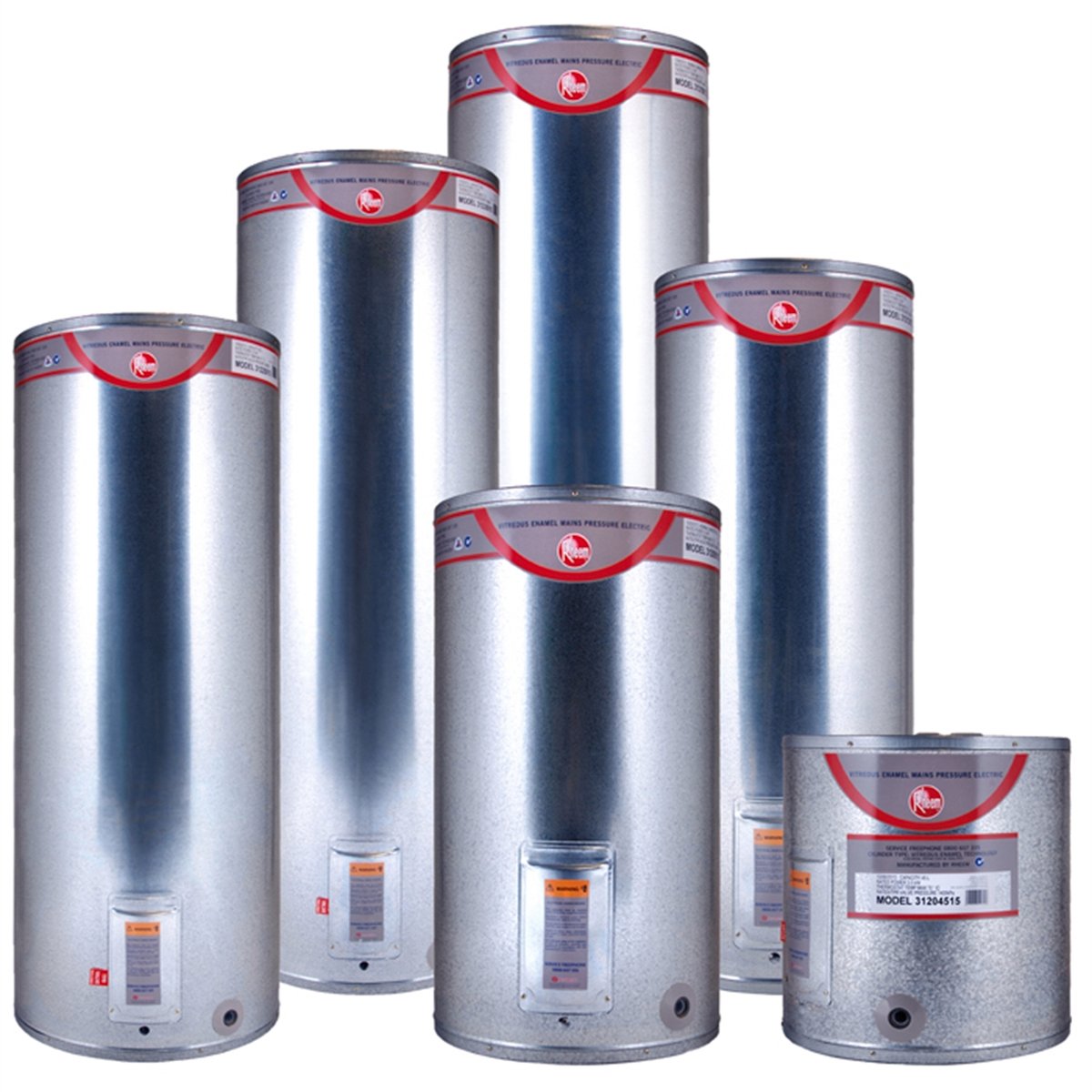 Rheem Electric Water Heater 180L 488 x 1720mm Galvanised Steel - Bunnings  New Zealand