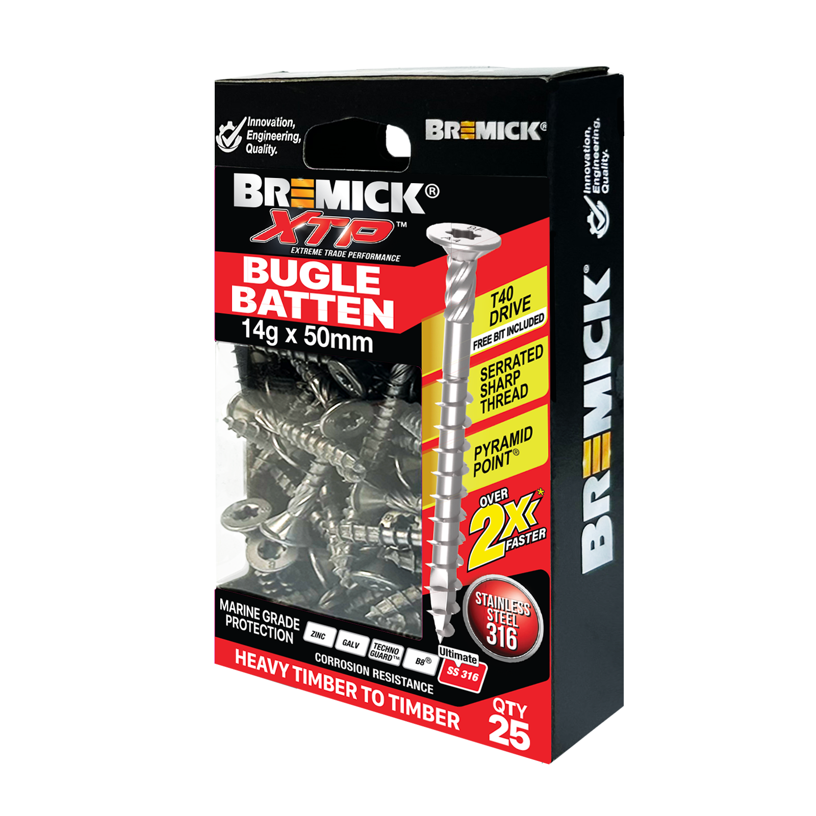 10 Stück T40 Sicherheits-Stern-Bits (1/4 Zoll) – Magnetisch, Aus S2 Stahl – Für Schraubendreher & Akkuschrauber