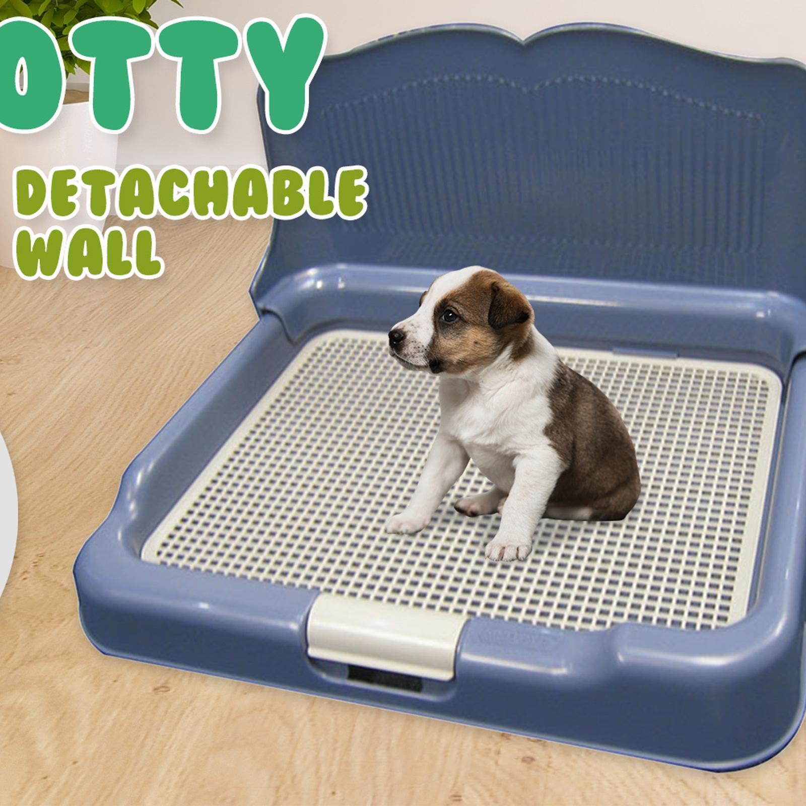 PS KOREA Blue Dog Pet Potty Tray Training Toilet Detachable Wall T2 ...