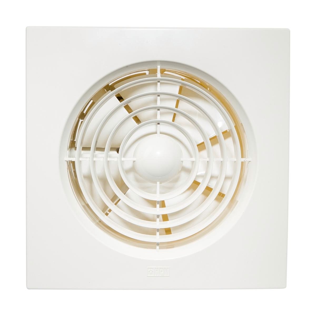 HPM 150mm White Wall Slimline Square Exhaust Fan With Auto Shutters -  Bunnings Australia