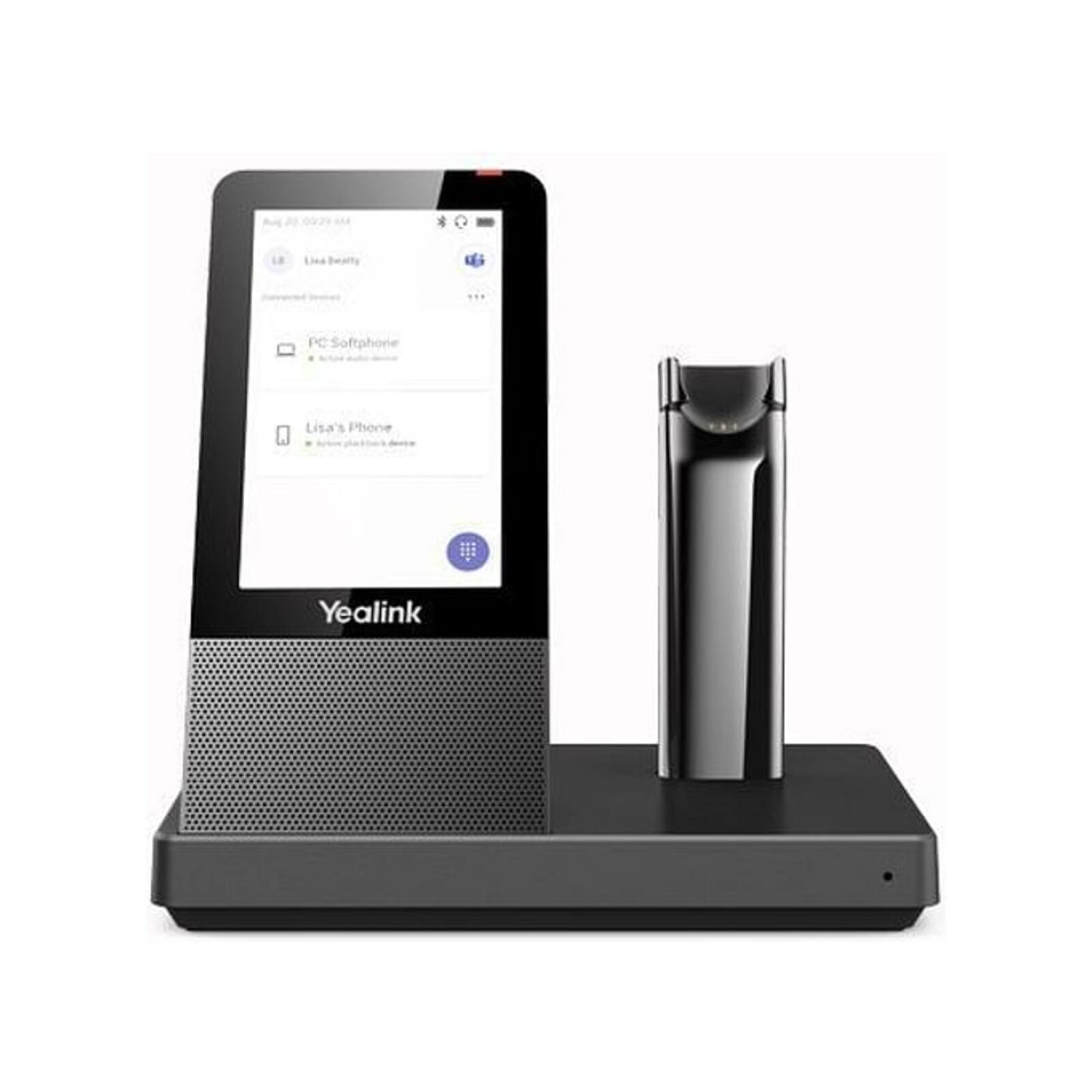 Cuffia Yealink WH67 Teams DECT Wireless – Singolo Auricolare Con Microfono A Braccio