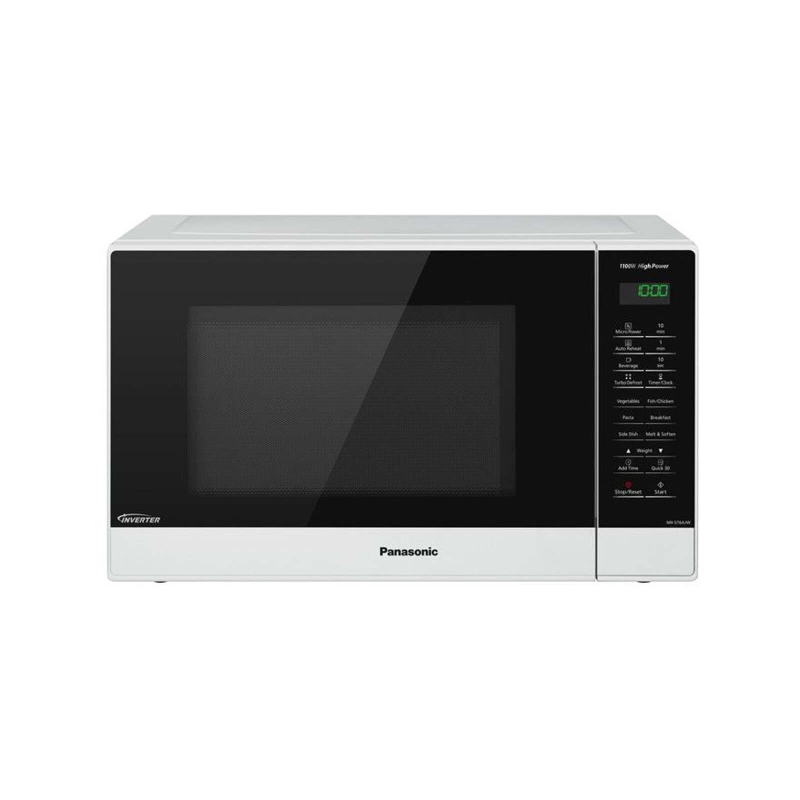 Panasonic 32L White Inverter Microwave Oven NNST64JW Bunnings
