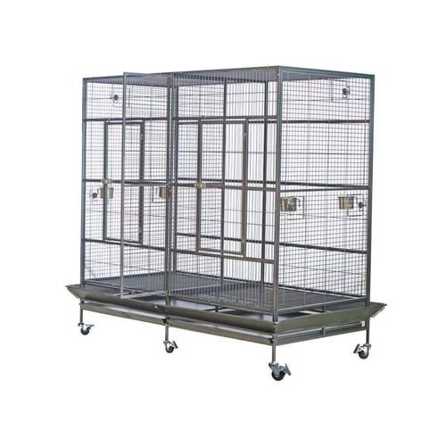 YES4PETS XXXL 195 cm Bird Cage Pet Parrot Aviary Perch Castor Wheel ...