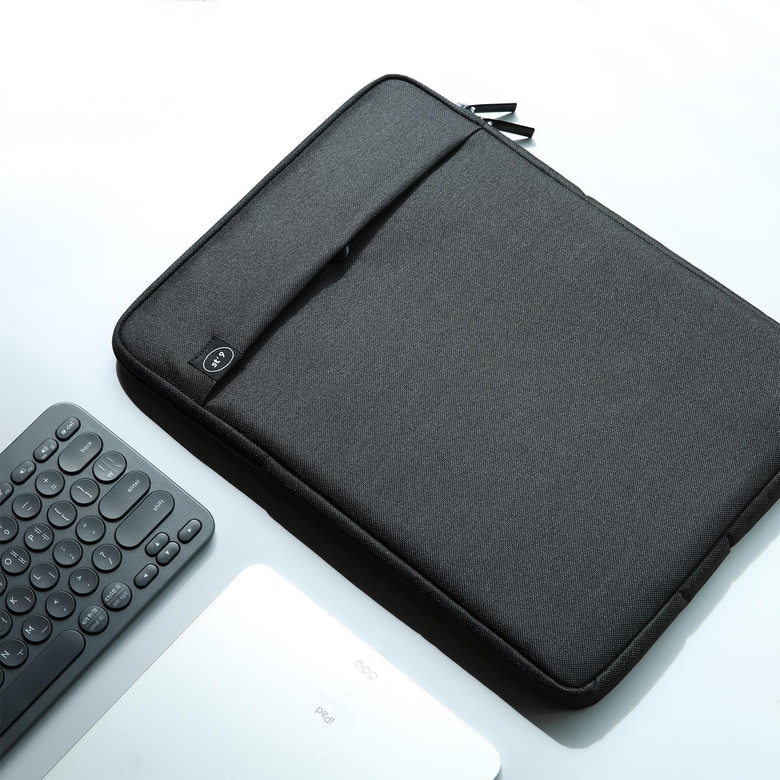 ST'9 M size 13 inch Black Laptop Sleeve Padded Travel Carry Case Bag ...