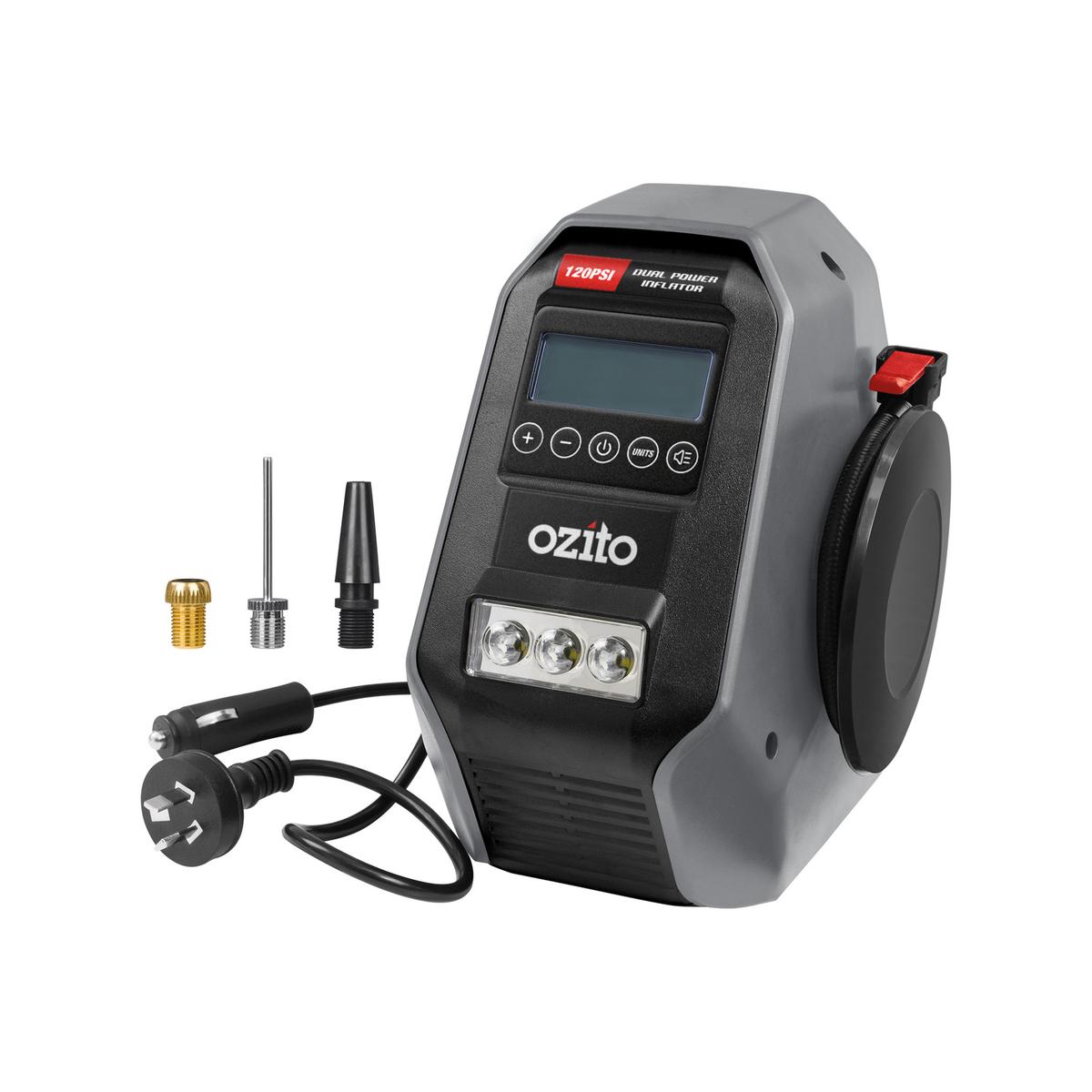 Ozito 12V / 240V Dual Power Inflator DPI-6000 - Bunnings New Zealand