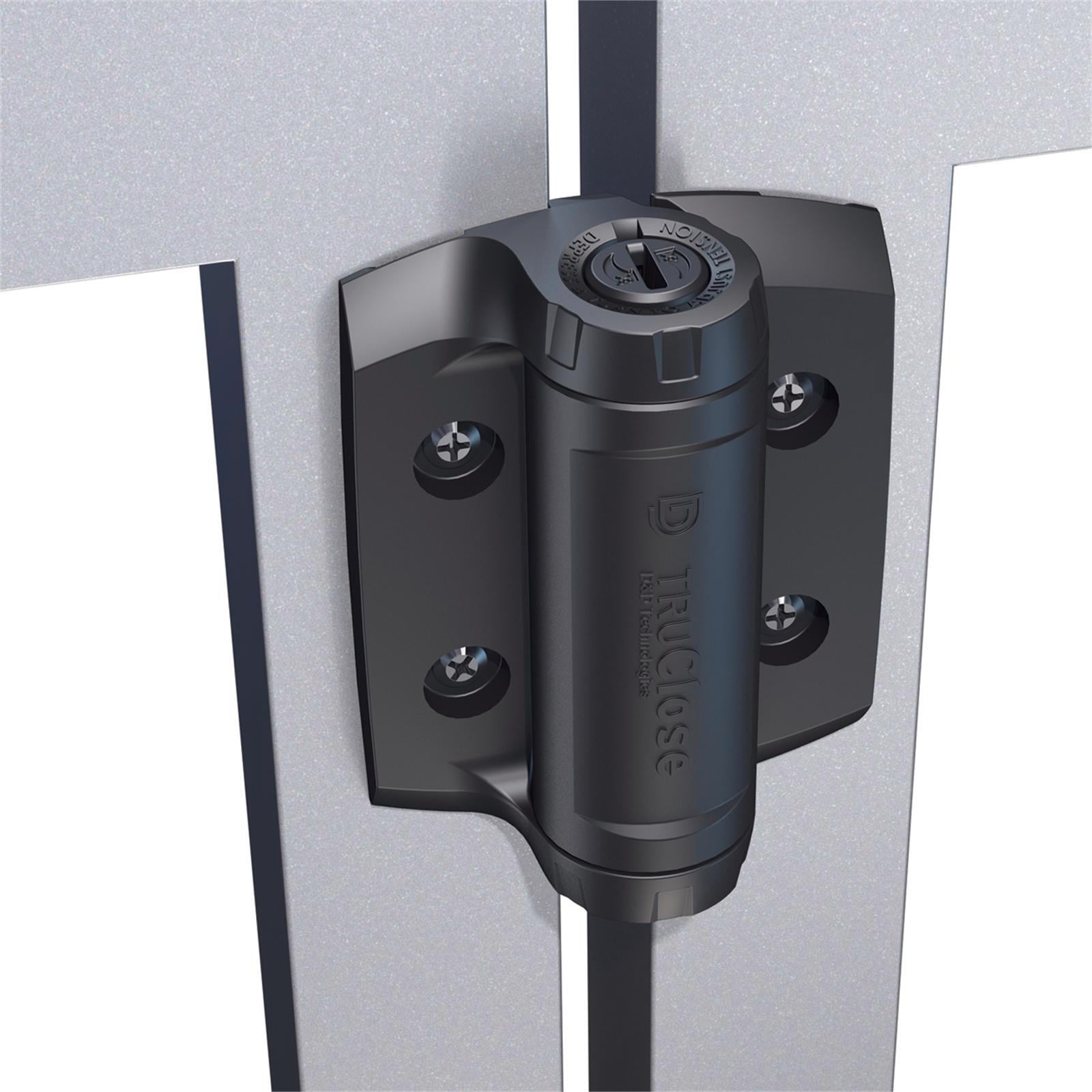 D&D Technologies TruClose TCA1L2S3BT Self Closing Pool & Child Safety Gate Hinge (Metal Gates, Black D&D Technologies TruClose TCA1L2S3BT Self Closing Pool & Child Safety Gate Hinge (Metal Gates, Black