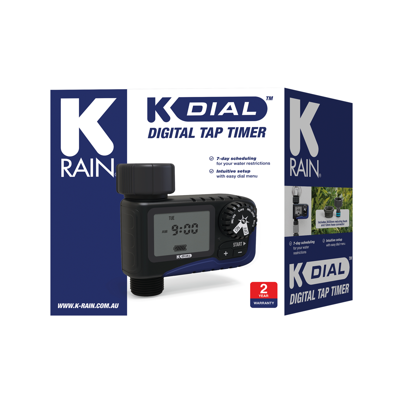 K-Rain K Dial Single Outlet Digital Tap Timer - Bunnings Australia