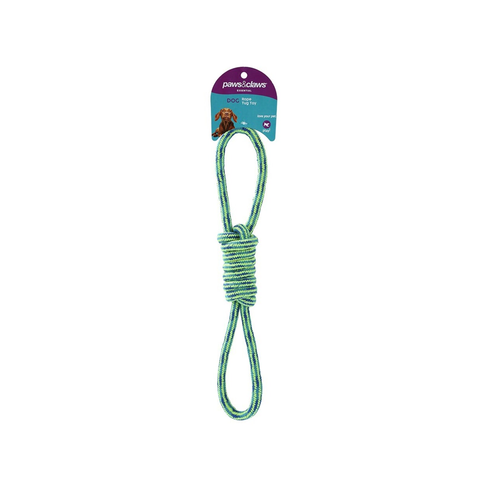 Paws & Claws Rope Tugger Toys 28cm Assorted - Bunnings Australia