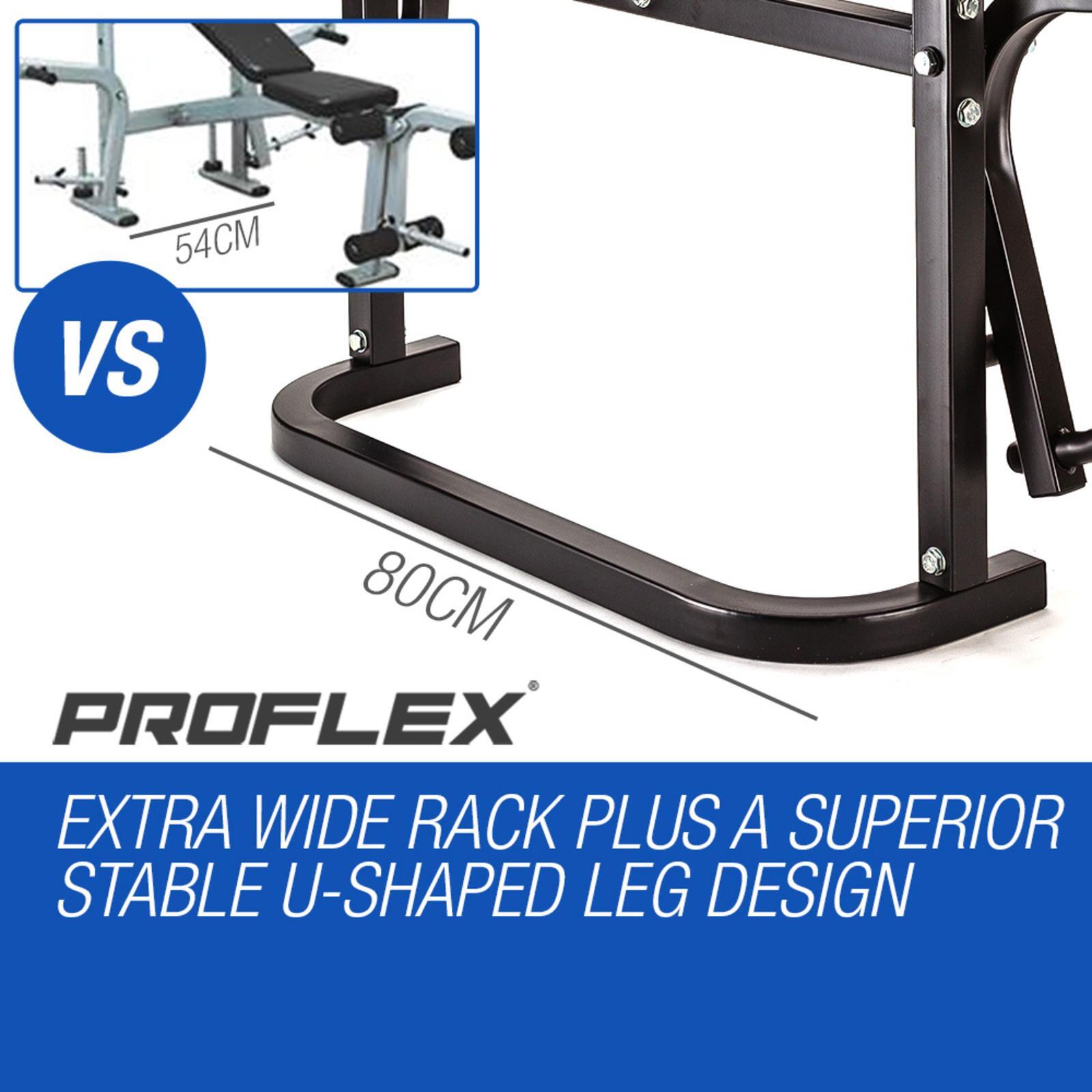 PROFLEX 7in1 Weight Bench Press MultiStation Home Gym Equipment Set
