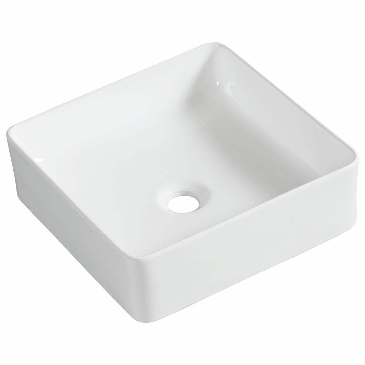 Estilo White Square Counter Top Basin - Bunnings Australia