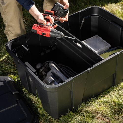 Inabox 100L Iron Black Heavy Duty Storage Container - Bunnings Australia