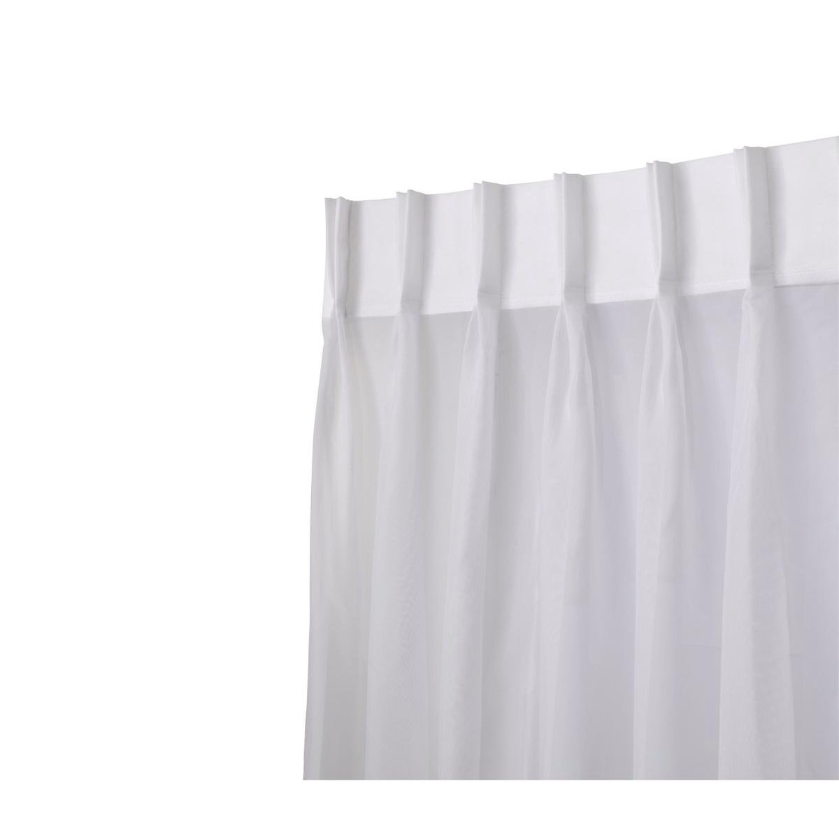Riva 500 x 500mm Pinch Pleat Sheer Curtain - Bunnings Australia