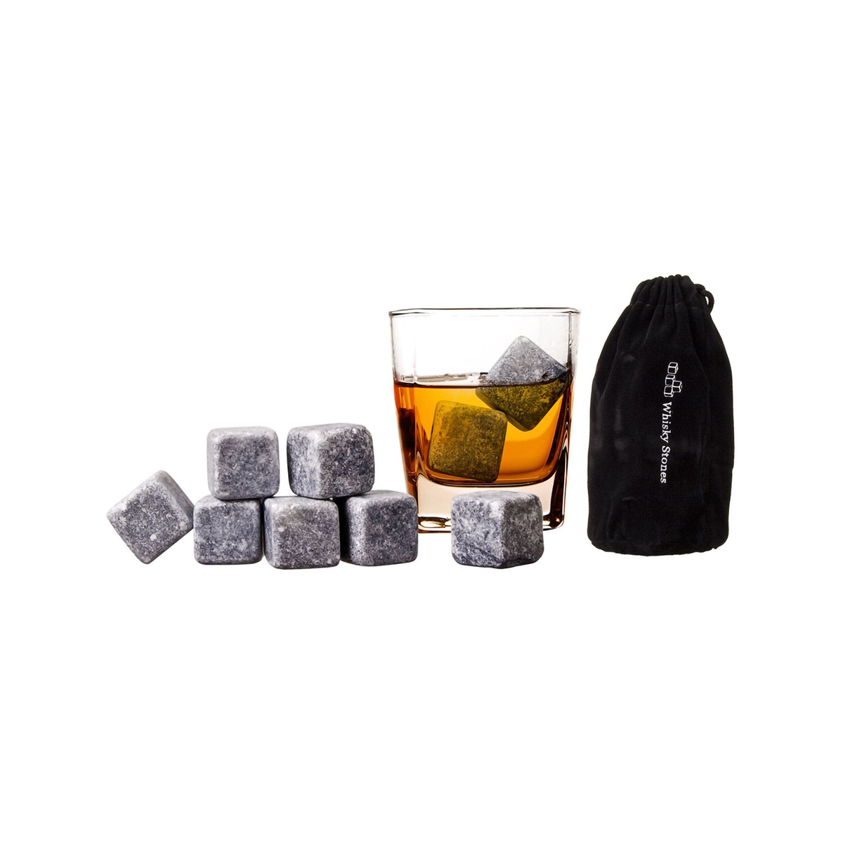 Bartender Whiskey Rocks with Bag Set of 9 - Bunnings Australia