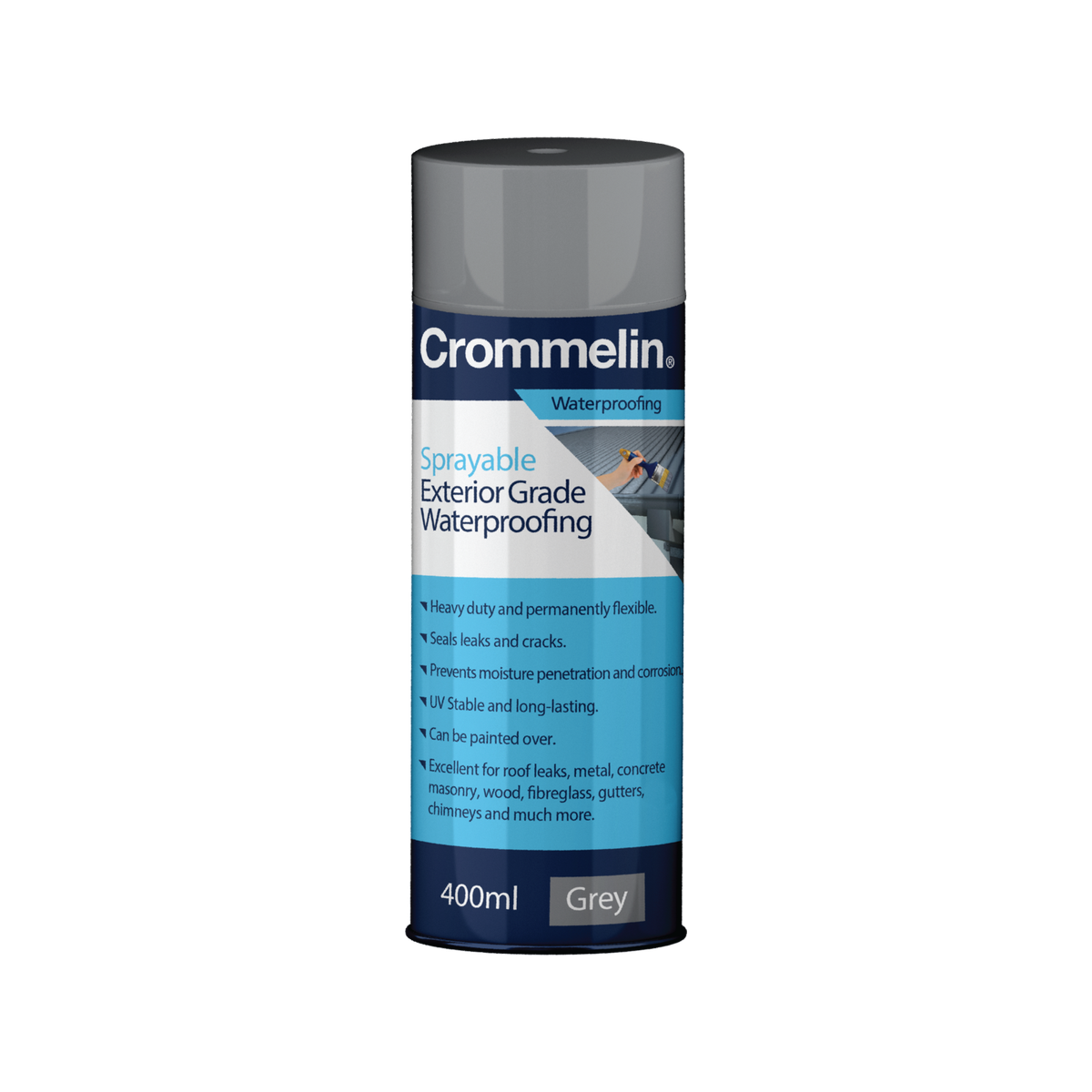 Crommelin 400ml Grey Sprayable Exterior Grade Waterproofing - Bunnings ...
