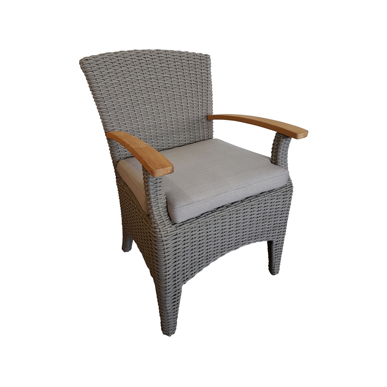 Sahara 8 Square With Kai Chairs In Half Round Wicker - Bunnings Australia