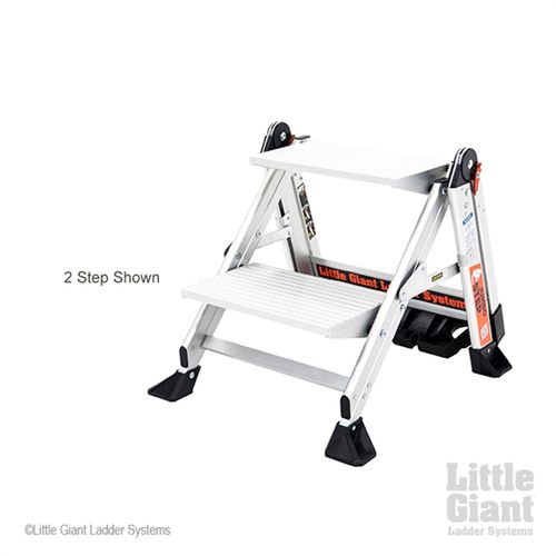 Little Giant Jumbo Step - 2 Step Ladder With Handrail - Bunnings Australia